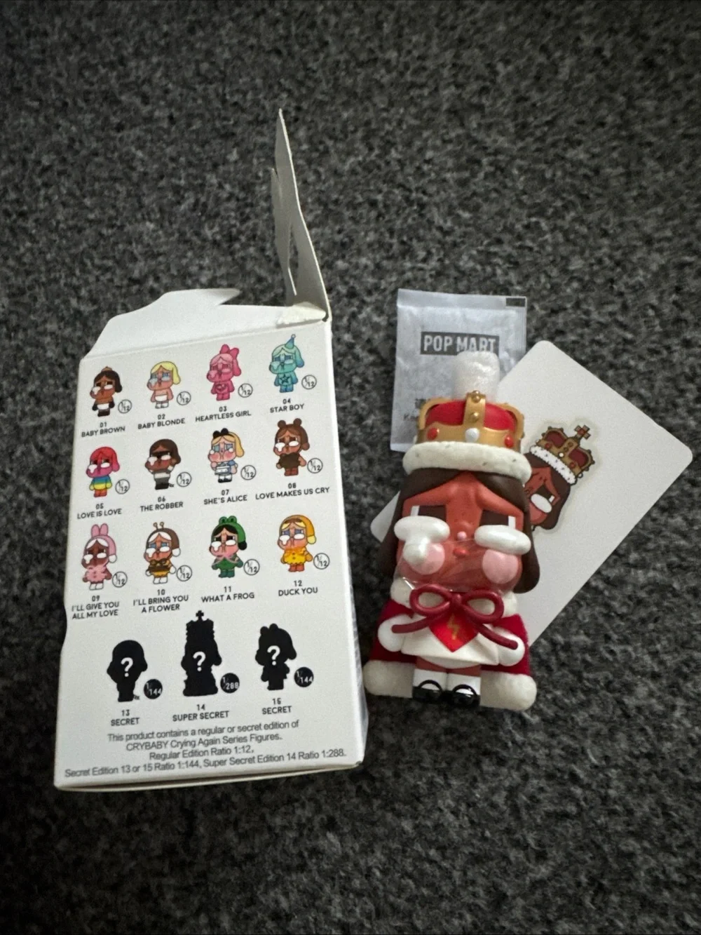 Pop Mart Crying Again Red & White King Figure - PopMart